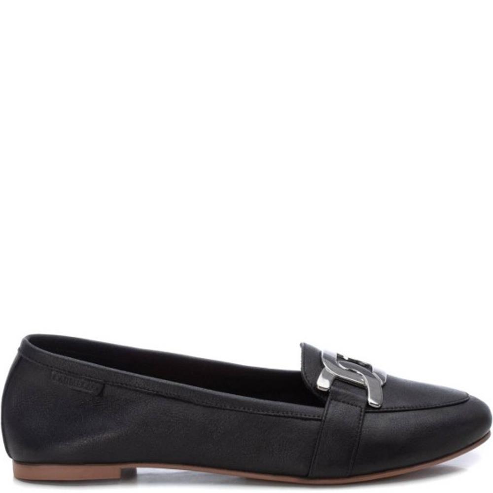Carmela Chain Buckle Slip On Flat Sandals Camel