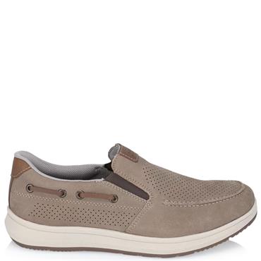 RIEKER MENS CASUAL SHOE - BEIGE