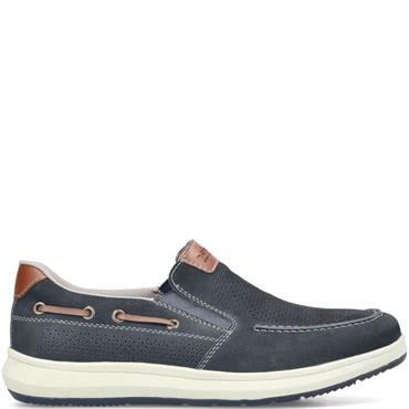 RIEKER MENS CASUAL SHOE - BLUE