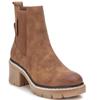 REFRESH WOMENS ZIP CHELSEA ANKLE BOOT - CAMEL