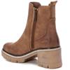 REFRESH WOMENS ZIP CHELSEA ANKLE BOOT - CAMEL