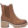 REFRESH WOMENS ZIP CHELSEA ANKLE BOOT - CAMEL