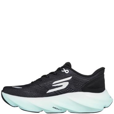 SKECHERS WOMENS AERO BURST LACE TRAINER - BLACK WHITE