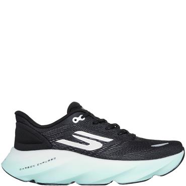 SKECHERS WOMENS AERO BURST LACE TRAINER - BLACK WHITE