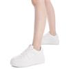 REFRESH WOMENS WEDGE LACE TRAINER - WHITE