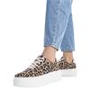 REFRESH WOMENS WEDGE LACE TRAINER - CAMEL