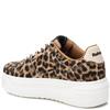 REFRESH WOMENS WEDGE LACE TRAINER - CAMEL