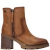 REFRESH WOMENS ZIP ANKLE BOOT - CAMEL