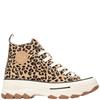 REFRESH WOMENS ZIP LACE ANKLE BOOT - TAUPE LEOPARD