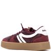 REFRESH WOMENS LACE TRAINER - BURGUNDY