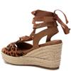 REFRESH WOMENS WEDGE SANDAL - CAMEL