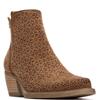 REFRESH WOMENS ZIP ANKLE BOOT - CAMEL SUEDE