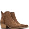REFRESH WOMENS ZIP ANKLE BOOT - CAMEL SUEDE