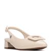 REFRESH WOMENS LOW HEEL SLING BACK - BEIGE