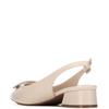 REFRESH WOMENS LOW HEEL SLING BACK - BEIGE