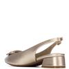 REFRESH WOMENS LOW HEEL SLING BACK - GOLD