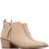 REFRESH WOMENS ZIP ANKLE BOOT - BEIGE SUEDE