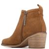 REFRESH WOMENS ZIP ANKLE BOOT - CAMEL SUEDE