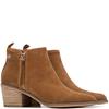 REFRESH WOMENS ZIP ANKLE BOOT - CAMEL SUEDE