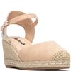 REFRESH WOMENS WEDGE SANDAL - BEIGE