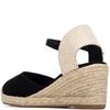 REFRESH WOMENS WEDGE SANDAL - BLACK