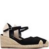 REFRESH WOMENS WEDGE SANDAL - BLACK