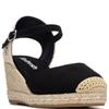 REFRESH WOMENS WEDGE SANDAL - BLACK