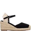 REFRESH WOMENS WEDGE SANDAL - BLACK