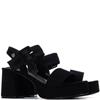 REFRESH WOMENS HIGH HEEL STRAP SANDAL - BLACK