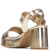 REFRESH WOMENS HIGH HEEL STRAP SANDAL - GOLD