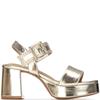 REFRESH WOMENS HIGH HEEL STRAP SANDAL - GOLD