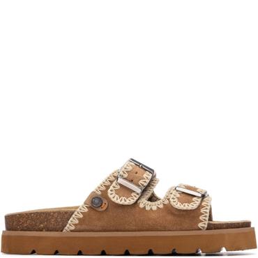 REFRESH WOMENS FLAT SANDAL - CAMEL