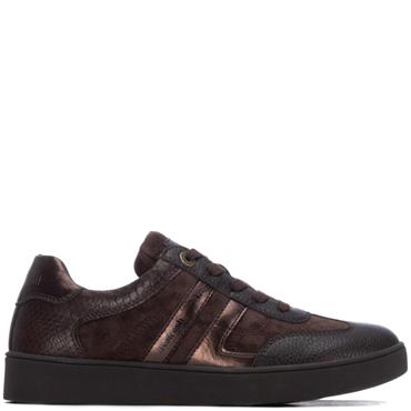 REFRESH WOMENS LACE TRAINER - BROWN