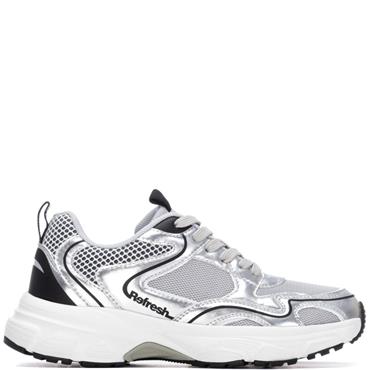REFRESH WOMENS TEXTILE SHOE - SILVER