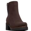 REFRESH WOMENS MICROFIBER ANKLE BOOT - BROWN