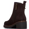 REFRESH WOMENS MICROFIBER ANKLE BOOT - BROWN