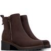 REFRESH WOMENS MICROFIBER ANKLE BOOT - BROWN