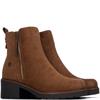 REFRESH WOMENS MICROFIBER ANKLE BOOT - CAMEL
