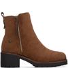 REFRESH WOMENS MICROFIBER ANKLE BOOT - CAMEL