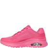 SKECHERS WOMENS UNO FLEX LACE TRAINER - HOT PINK