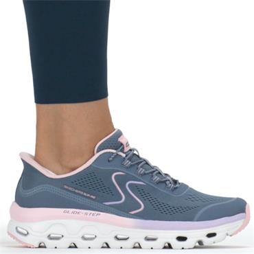 SKECHERS WOMENS SLIP INS TRAINER - SLATE PINK