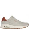 SKECHERS MENS UNO LACE TRAINER - NATURAL