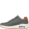 SKECHERS MENS UNO LACE TRAINER - OLIVE
