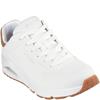 SKECHERS MENS UNO LACE TRAINER - WHITE