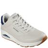 SKECHERS MENS UNO LACE TRAINER - NATURAL BLUE