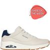 SKECHERS MENS UNO LACE TRAINER - NATURAL BLUE