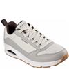 SKECHERS MENS UNO LACE TRAINER - NATURAL BROWN
