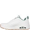 SKECHERS MENS UNO LACE TRAINER - WHITE GREEN
