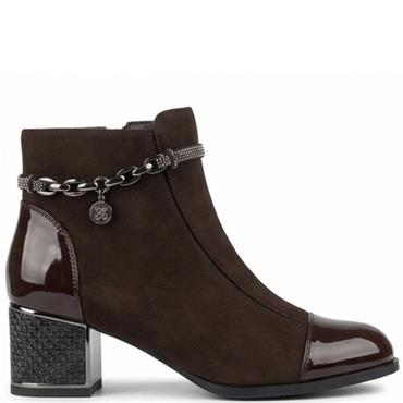 REDZ WOMENS ANKLE BOOT - BROWN