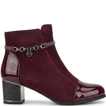 REDZ WOMENS ANKLE BOOT - WINE